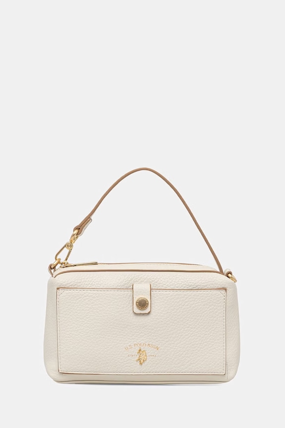 U.S. Polo Assn. crossbody kabelka dámska z imitácie kože Middleton béžová BIU0M8871WVP