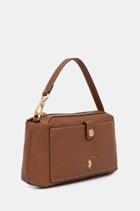 U.S. Polo Assn. crossbody kabelka dámska z imitácie kože Middleton BIU0M8871WVP hnedá