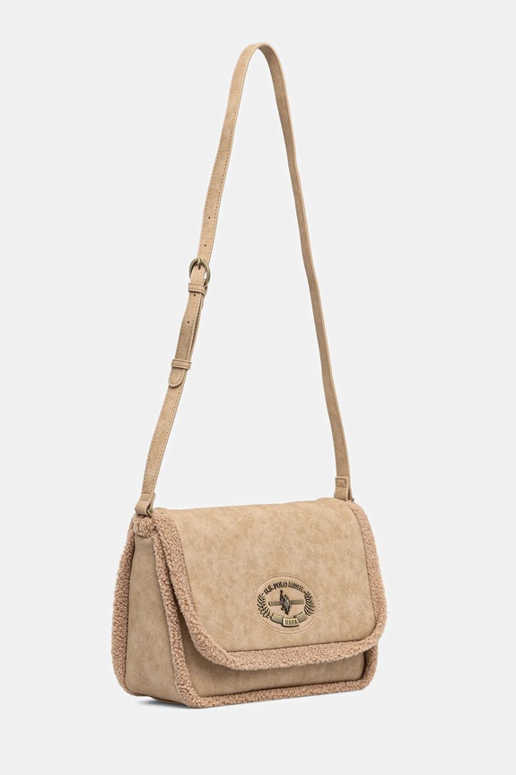 Τσάντα U.S. Polo Assn. Holly BIUKO8873WPJ μπεζ AW25