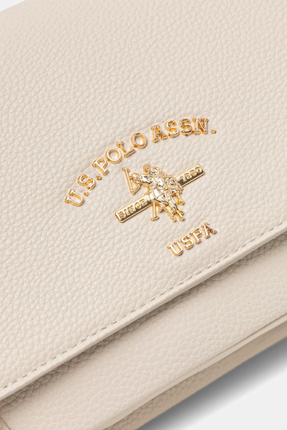 U.S. Polo Assn. geantă crossbody pentru femei Stanford bej BIUSS8880WVP