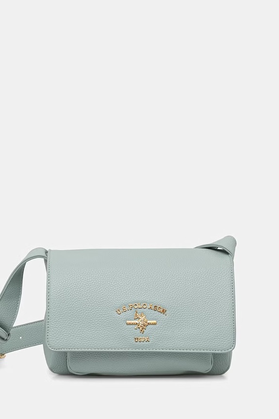 U.S. Polo Assn. torebka crossbody damska Stanford nie mieści A4 turkusowy BIUSS8880WVP