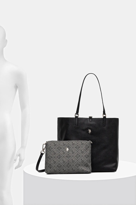 Dvostrana torba U.S. Polo Assn. Malibu BEUM08706WVP crna