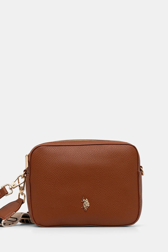 U.S. Polo Assn. crossbody torba za žene od imitacije kože Mansion D. smeđa BEUE58716WVP