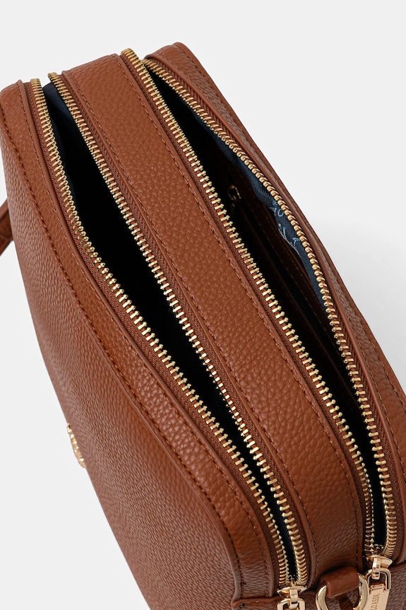 U.S. Polo Assn. crossbody torba za žene od imitacije kože Mansion D. BEUE58716WVP smeđa