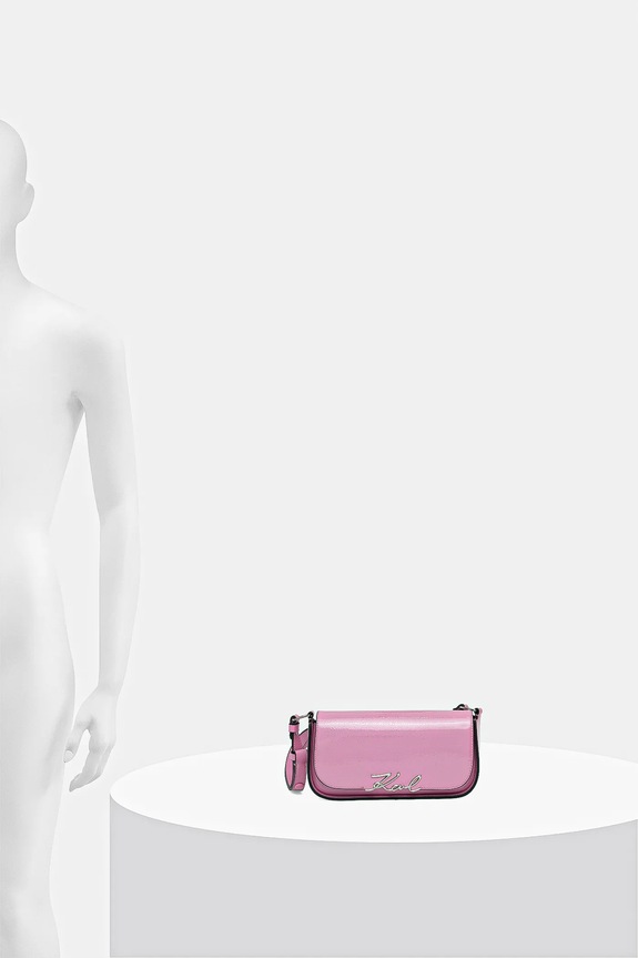 Kožna torba Karl Lagerfeld K/SIGNATURE A4W30041