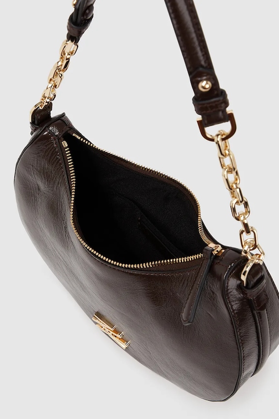 Δερμάτινη τσάντα Karl Lagerfeld IKON μπορντό A4W30104