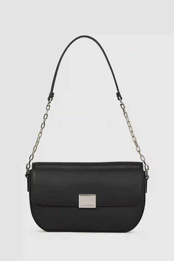 Kožna torba Karl Lagerfeld K/FOREVER bez uzorka crna A4W30262