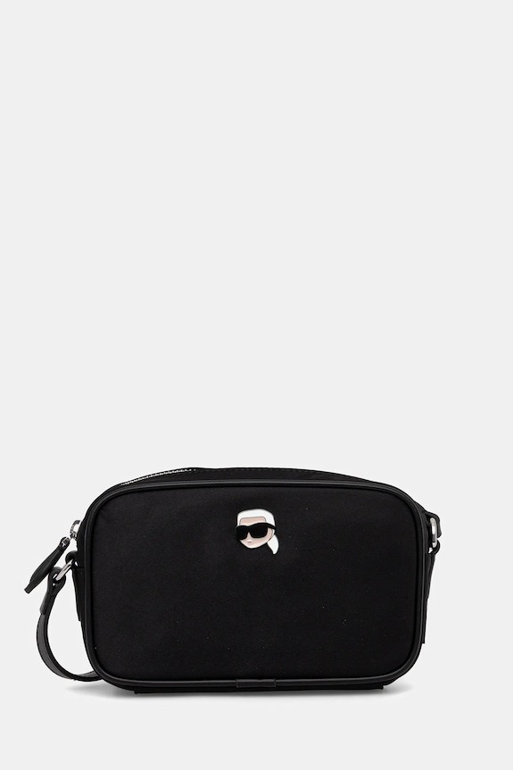 Τσάντα Karl Lagerfeld IKON υφασμάτινο μαύρο A4W30308