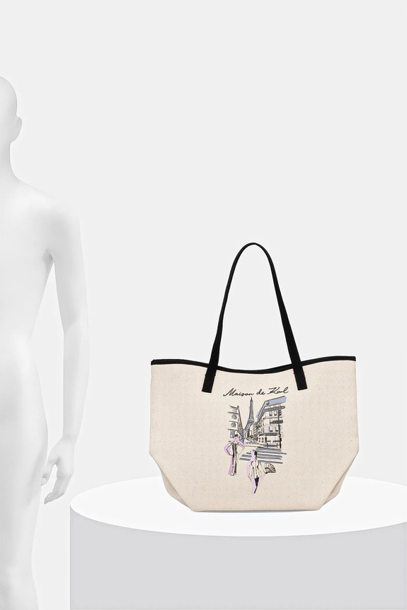 Pamučna torba Karl Lagerfeld K/SKETCH A4W50057