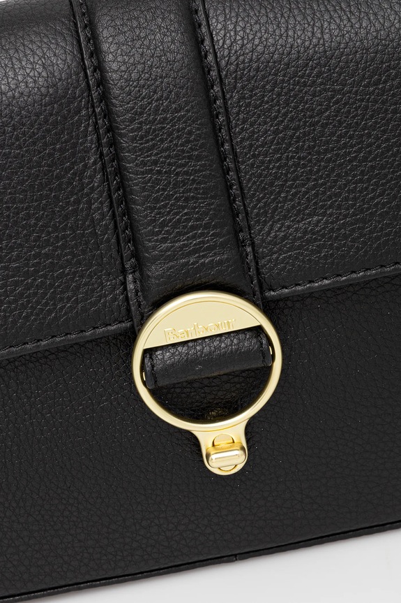 Accesorii Barbour poșetă de piele LBA0491 negru