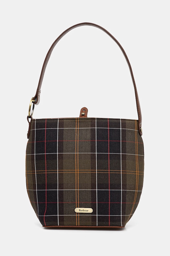 Barbour torebka nie mieści A4 zielony LBA0505