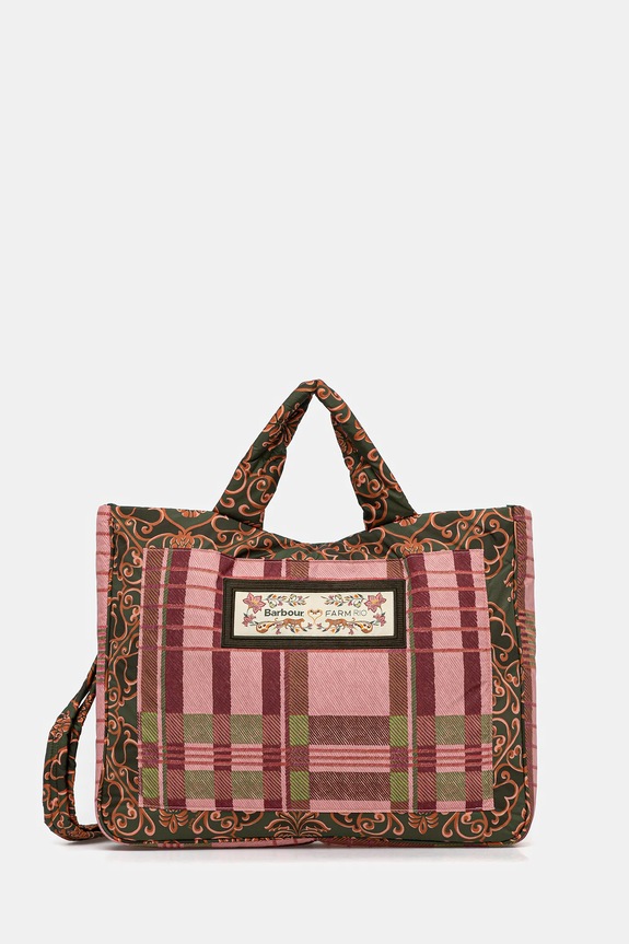 Kabelka Barbour x Farm Rio vzorovaný růžová LBA0476