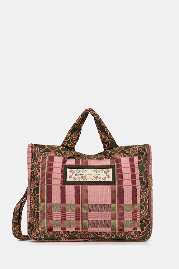 Kabelka Barbour x Farm Rio vzorovaný růžová LBA0476