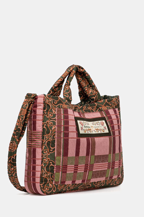 Kabelka Barbour x Farm Rio LBA0476 růžová AW25