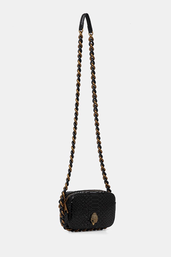 Kurt Geiger London torebka skórzana KENSINGTON 9321100719 czarny AW25