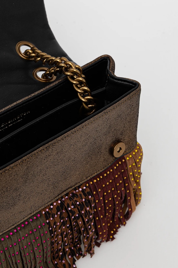 Kurt Geiger London torebka skórzana KENSINGTON 5025339219 brązowy