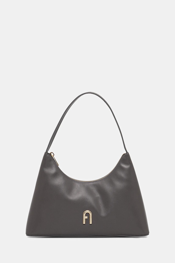 Kožna torba Furla bez uzorka siva WB00782.AX0733.4283S