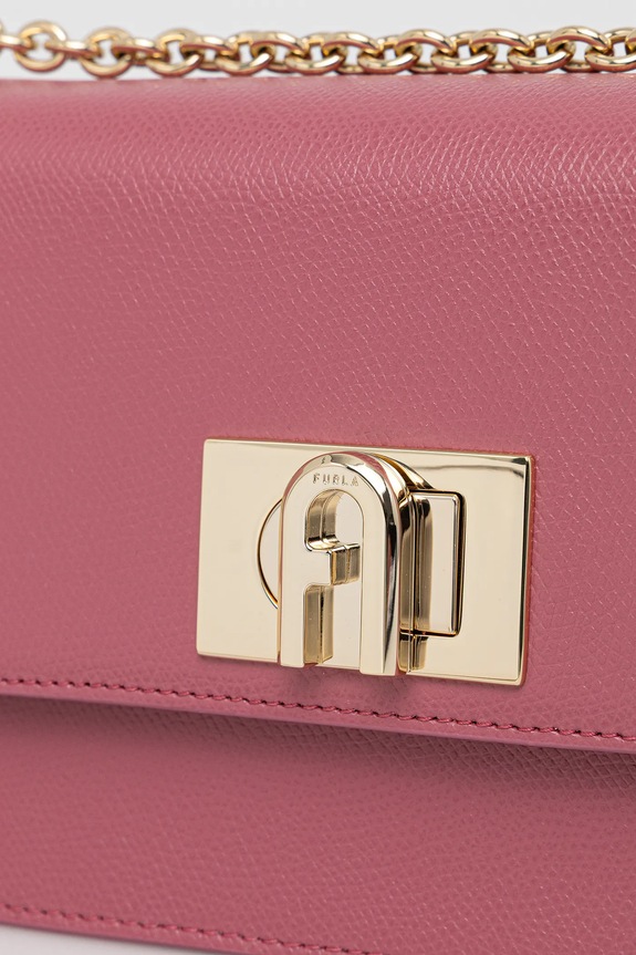 Δερμάτινη τσάντα Furla ροζ BAFKACO.ARE000.4147S