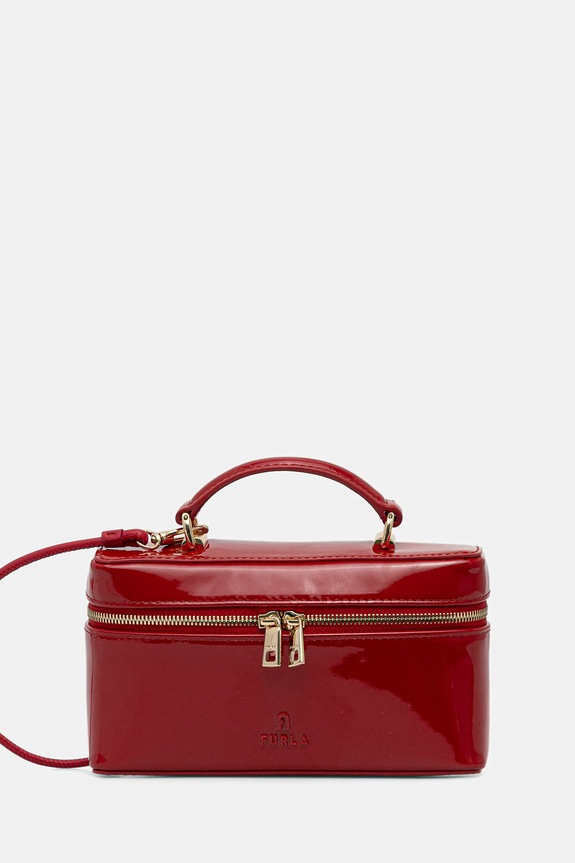 Δερμάτινη τσάντα Furla λείο δέρμα κόκκινο WE00780.BX0246.RT000