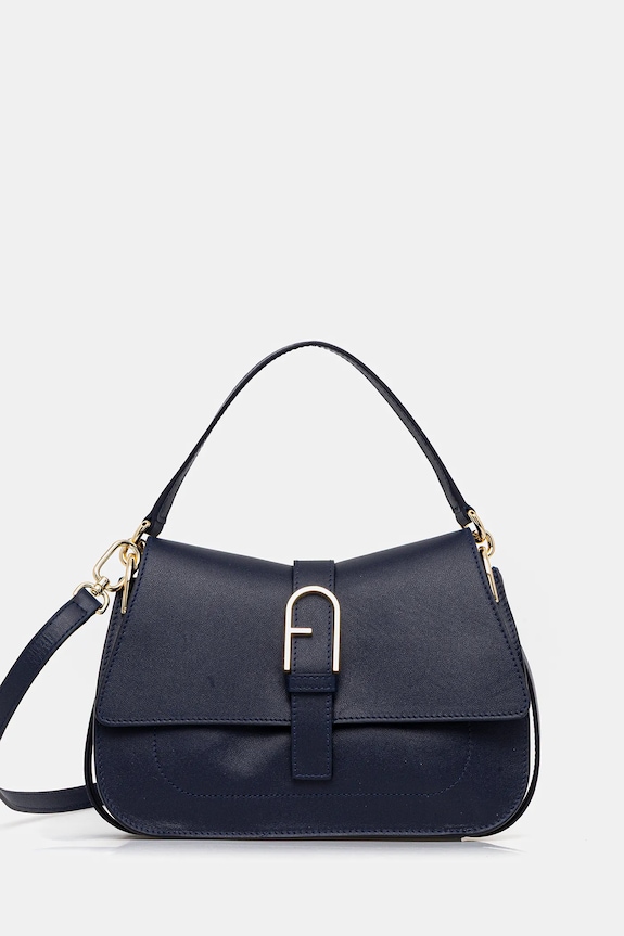 Furla torebka skórzana skóra licowa granatowy WB00996.BX2045.4533S