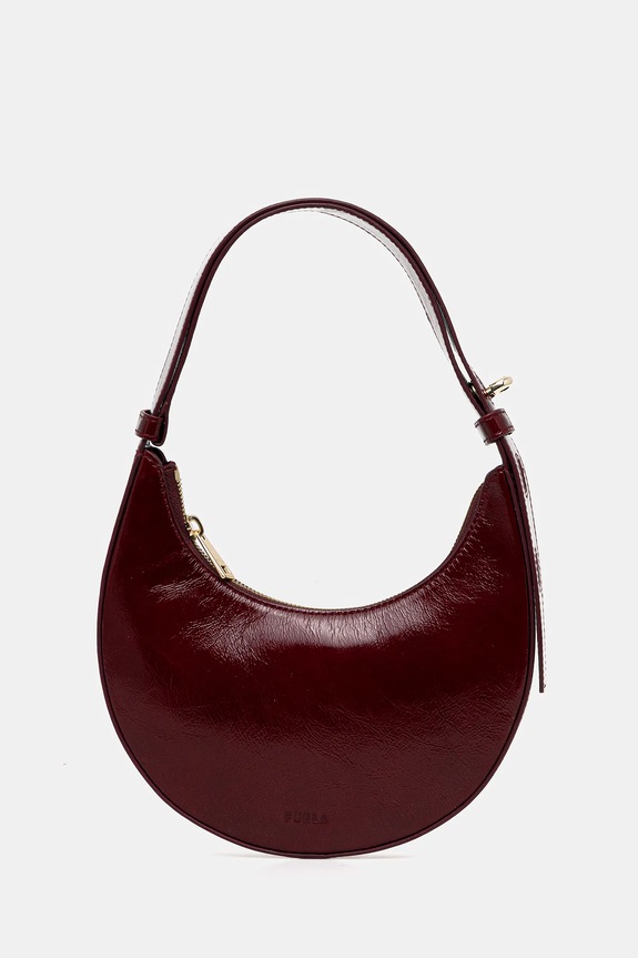 Furla torebka skórzana skóra licowa bordowy WE00649.BX4100.0053S