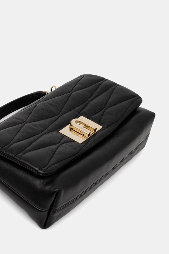 Usnjena torbica Furla črna WE00798.BX3548.O6000