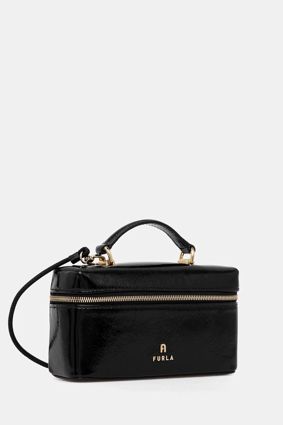 Δερμάτινη τσάντα Furla WE00625.BX4100.O6000 μαύρο AW25