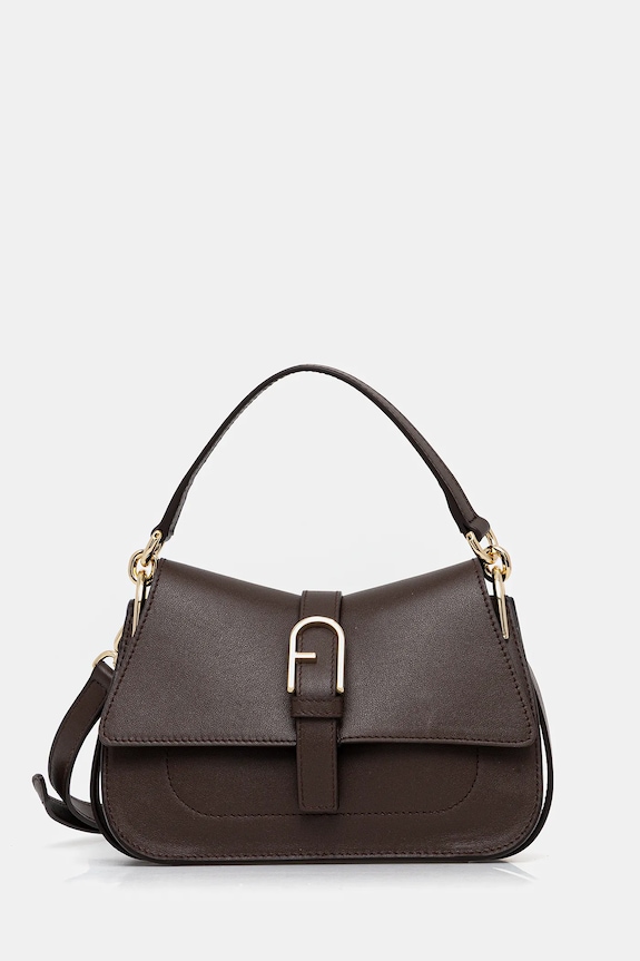Furla poșetă de piele uni maro WB01032.BX2045.4284S