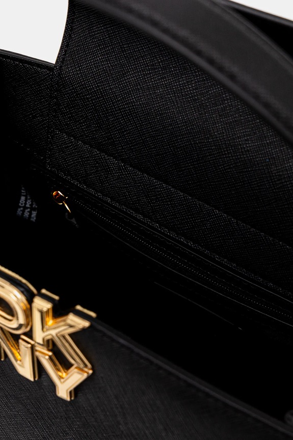 Δερμάτινη τσάντα Dkny FOSTER R52D1L92 μαύρο