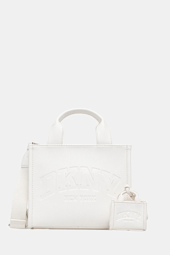 Kabelka Dkny HADLEE imitácia kože biela R53AAC80