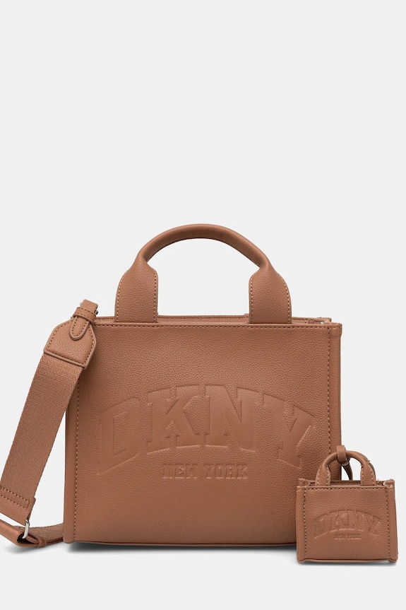 Dkny kézitáska HADLEE szintetikus bőr barna R53AAC80