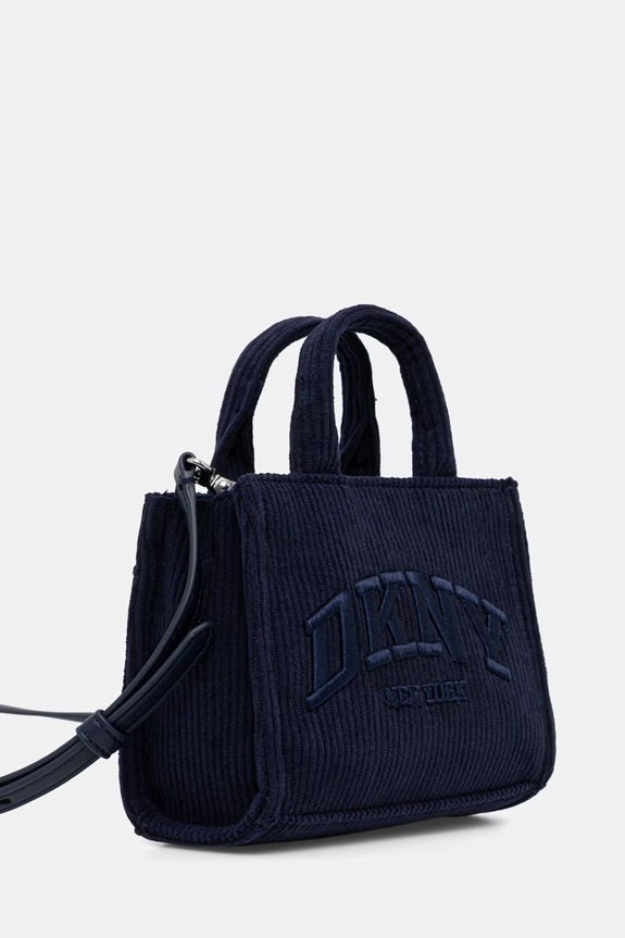 Dkny geantă din catifea HADLEE R53ADM56 bleumarin AW25