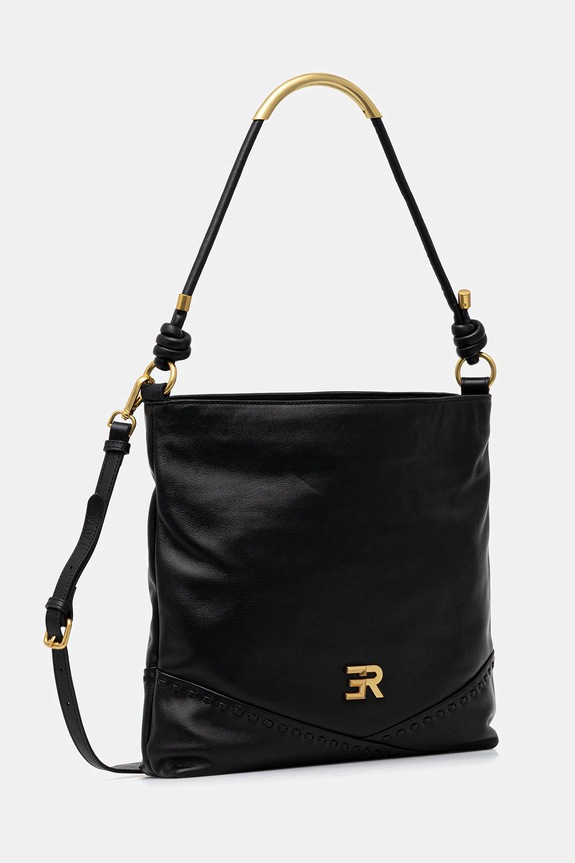 ERMANNO Firenze geantă de piele 12401941 negru AW25
