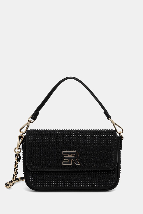 Τσάντα Ermanno Firenze υφασμάτινο μαύρο 12402003.