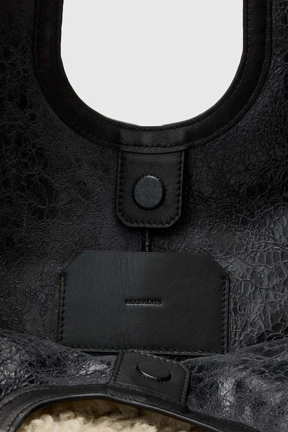 Аксесуари Вовняна сумка AllSaints ARA W216XD бежевий