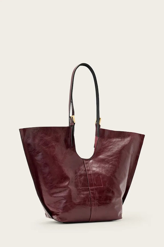 Αξεσουάρ Δερμάτινη τσάντα AllSaints ARA W284XD κόκκινο