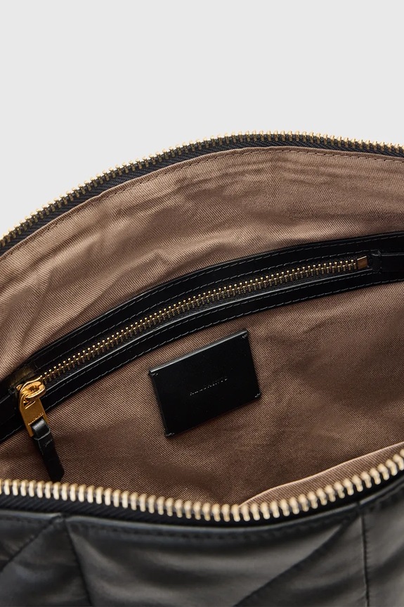 Шкіряна сумочка AllSaints EDBURY чорний W345XD