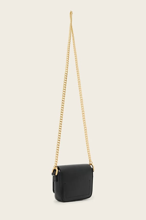 Akcesoria AllSaints torebka skórzana ETTA W340XD czarny