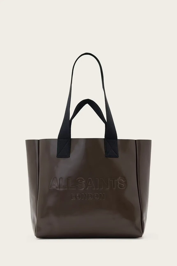 AllSaints torba skórzana IZZY mieści A4 brązowy W391XD