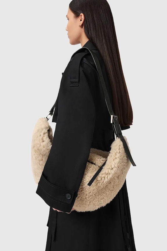 Кожаная сумочка AllSaints LUNA W217XD