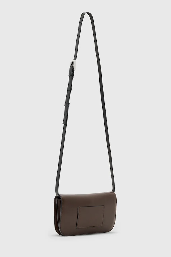 Doplňky Kožená kabelka AllSaints MAEVE W268XD hnědá