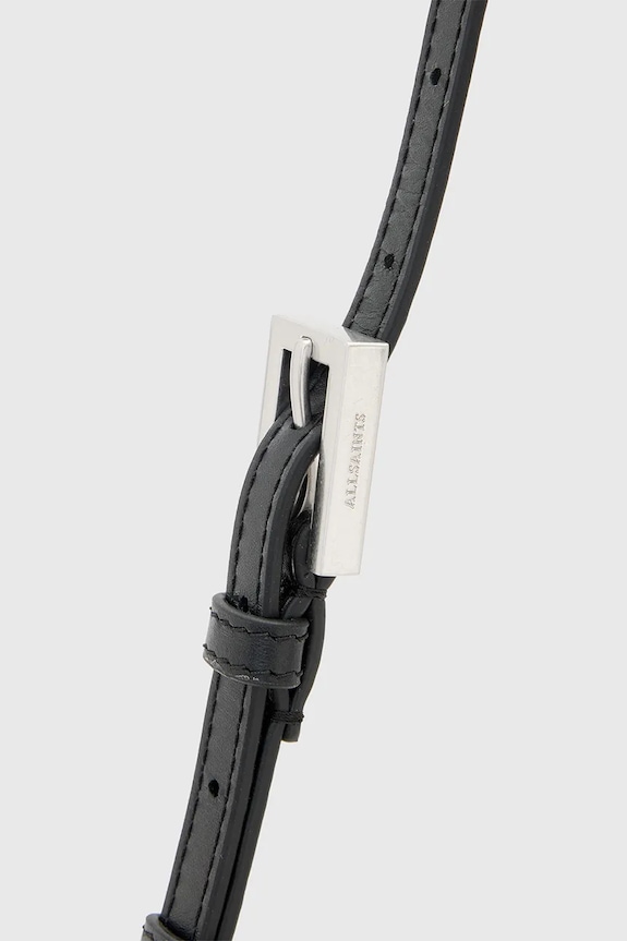 Kožená kabelka AllSaints MAEVE hnědá W268XD