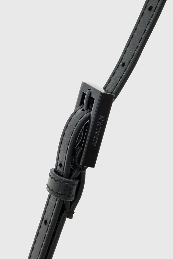 AllSaints torebka skórzana MAEVE złoty W275XD