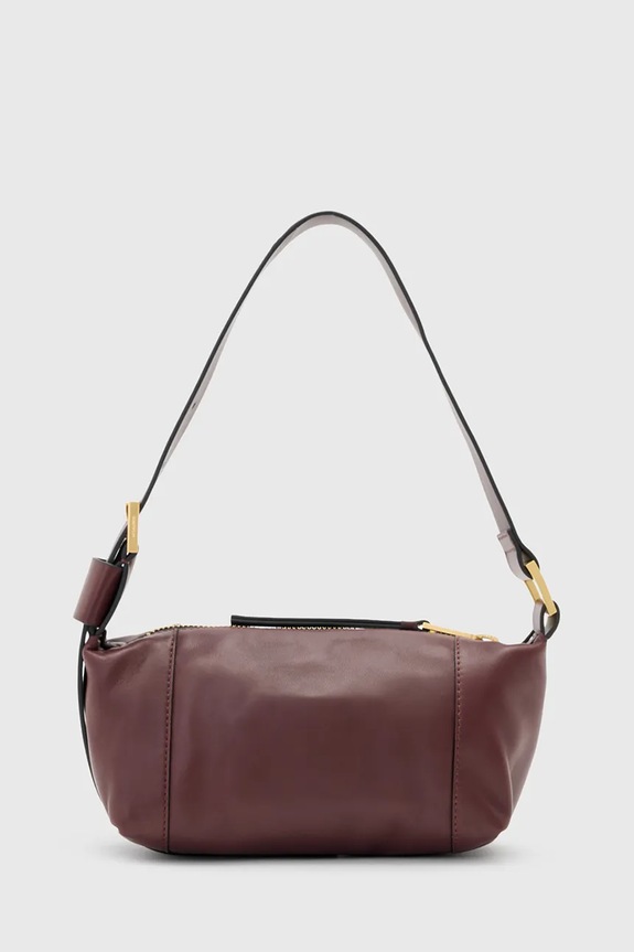 Kožená kabelka AllSaints VEGA W196XD červená AW25