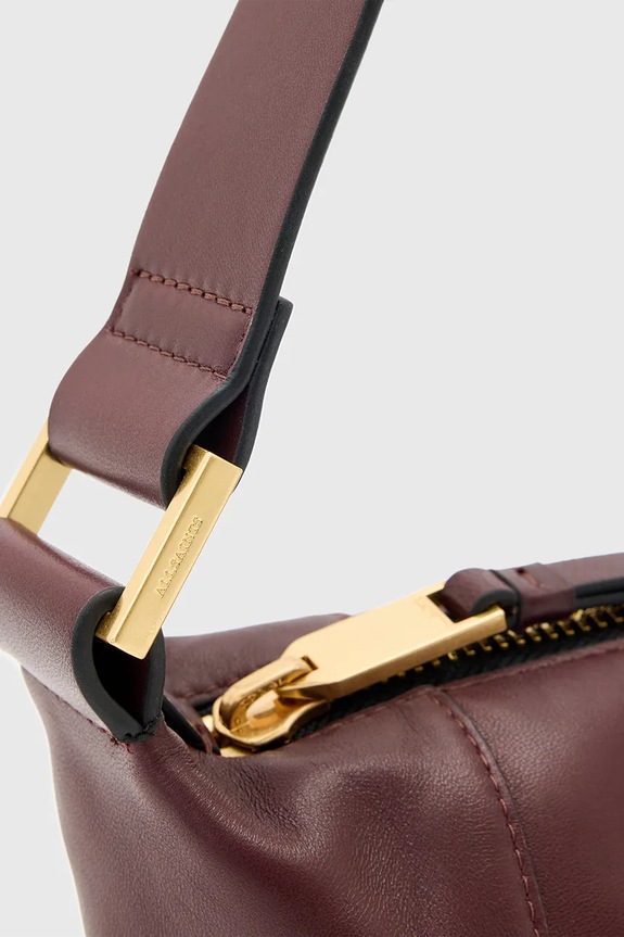 Kožená kabelka AllSaints VEGA červená W196XD