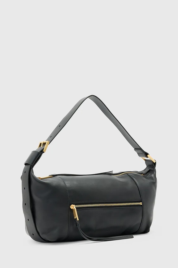 Шкіряна сумочка AllSaints VEGA W195XD чорний AW25