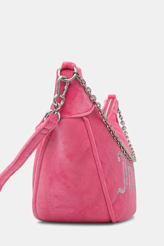 Juicy Couture torebka rogal damska welurowa Kimberly BIJQL8933WPO różowy SS26