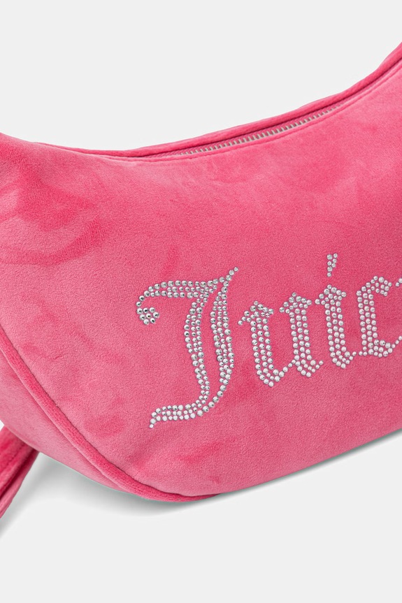 Juicy Couture torebka rogal damska welurowa Kimberly różowy BIJQL8933WPO
