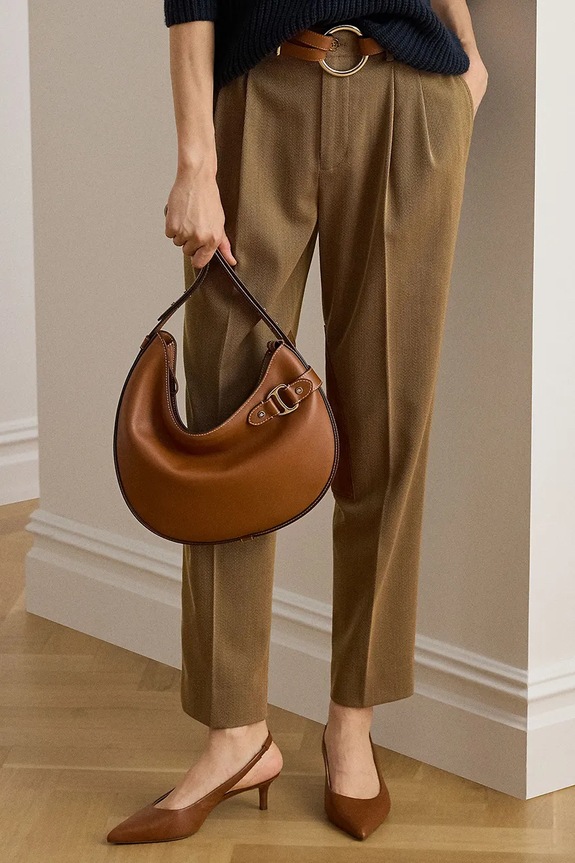 Шкіряна сумочка Lauren Ralph Lauren 431980156