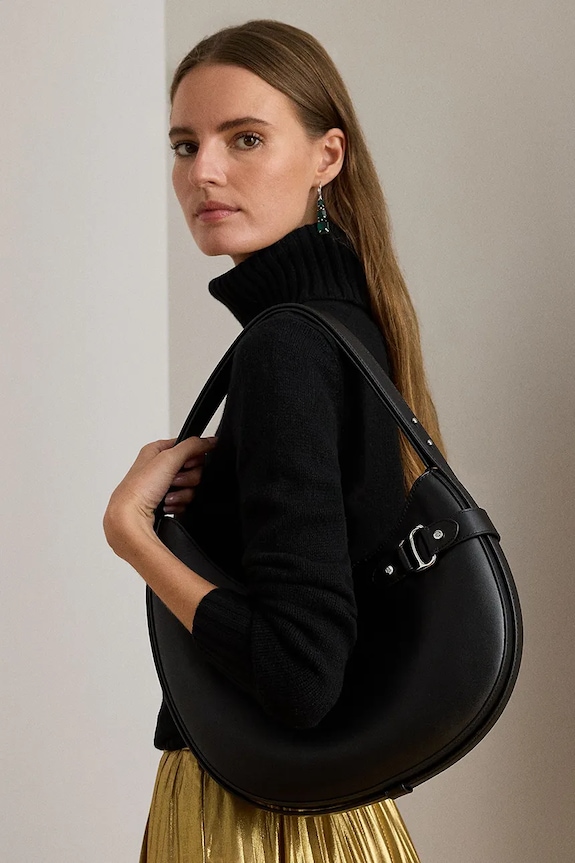 Δερμάτινη τσάντα Lauren Ralph Lauren 431980156
